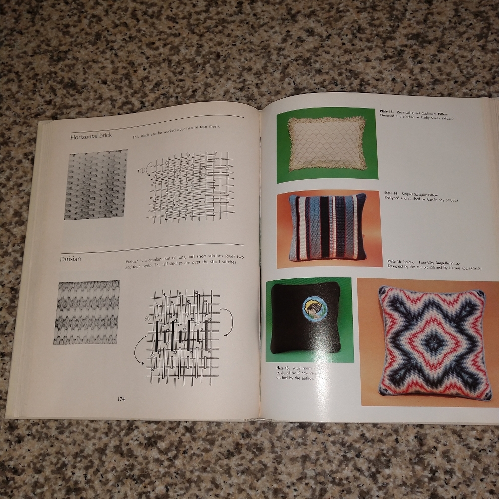 Vintage 1978 Teach Yourself Needlepoint by Jo Ippolito Christensen, gently used